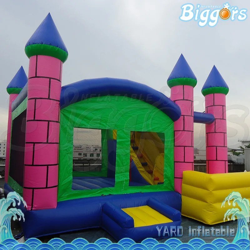 

PVC Materia Inflatable Bouncer With House Shape Bouncy Castle with Slide