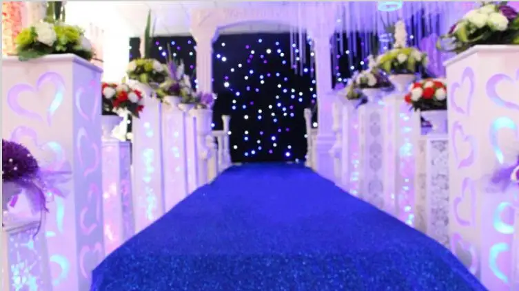 10 м/рулон 1,2 м широкий блестящий фиолетовый перламутровый свадебный ковер T станция прохода бегун для вечерние свадебные украшения поставки