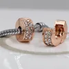 GO MAX DGW-tope de cobre con Clip de cristal, cierre redondo, espaciador europeo, cuentas de Metal, apto para pulsera pandora, joyería DIY ► Foto 3/6