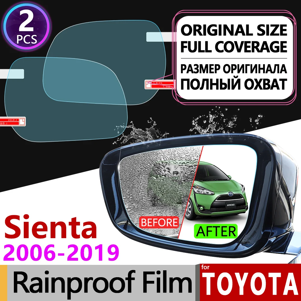 

for Toyota Sienta 2006- 2019 XP80 XP170 80 170 DICE Anti Fog Film Cover Rearview Mirror Rainproof Anti-Fog Accessories 2013 2015