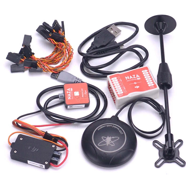 

Naza M Lite Multi Flyer Version Flight Control Controller w/ PMU Power Module / LED / Cables M8N GPS Stand Holder For F450 S550