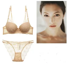 Женское кружевное Сексуальное белье женский набор соблазнительных бюстгальтеров летний женский Глубокий V бюстгальтер пикантные тесемки, собранные на бюстгальтере под тонким нижним бельем костюм