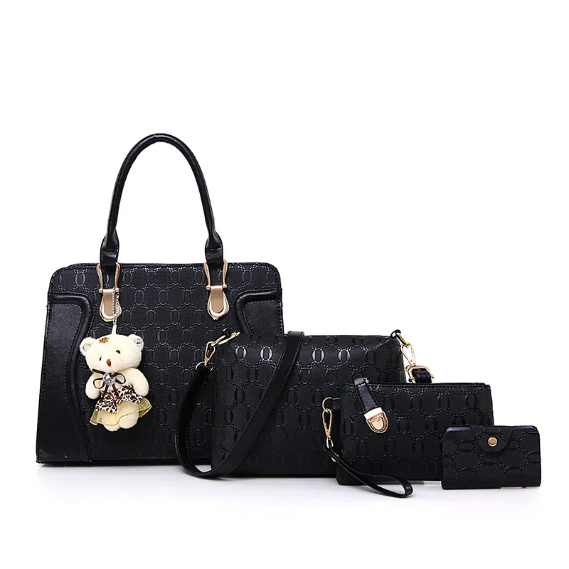 Mrs win Picture Package Four Pieces font b Set b font One Shoulder font b Handbag