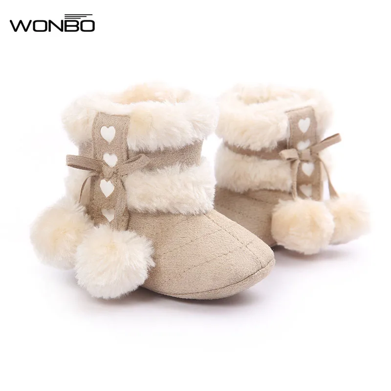 

2018 New Fashion Baby Bebe Kids Newborn Children Infant Girls Winter Warm Snow Boots Shoes 0-18M