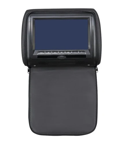 Cemicen 2 шт 7 дюймов Автомобильный DVD монитор для подголовника MP5 дисплей проигрывателя Поддержка USB/SD/IR/FM передатчик/Динамик/игровой пульт дистанционного управления - Цвет: Black No Headphone
