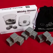 50 наборов натуральные камни для Виски 9 виски камни+ 1 мешочек в коробке День Святого Валентина подарок с элегантный подарочный ящик
