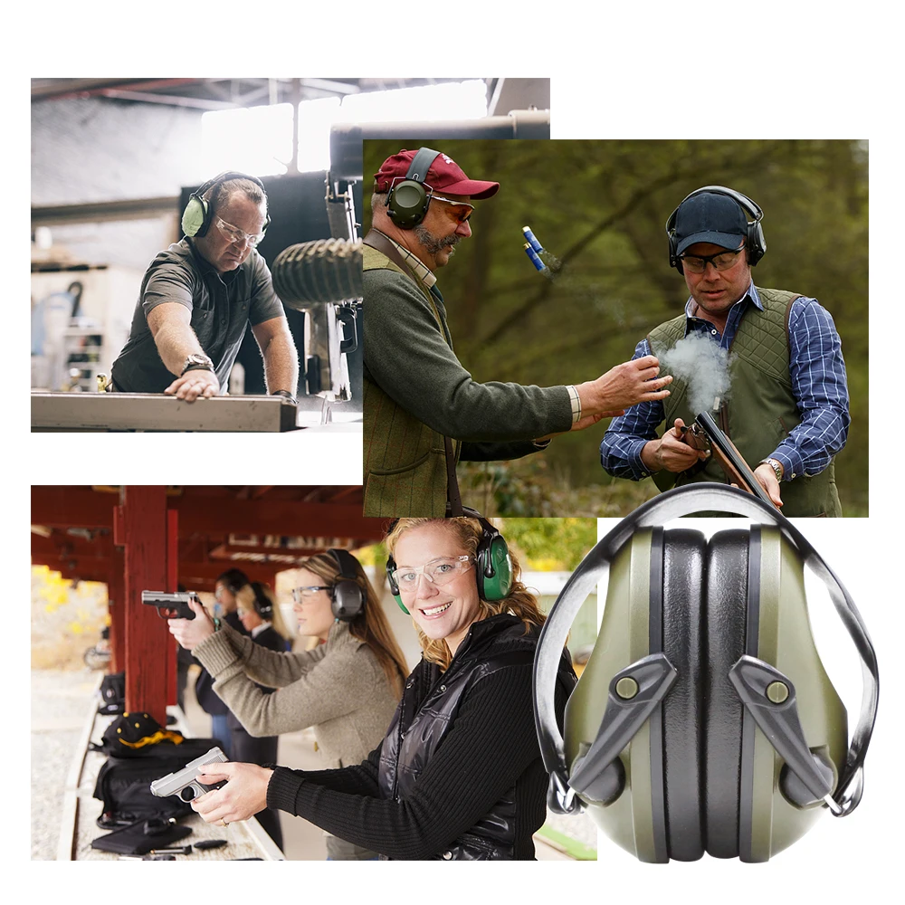 

Ear Protector Electronic Tactical Shooting Earmuff Hearing Protection Noise Earplugs Soft Padded Noise Canceling Headset