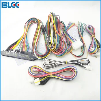 

2pcs / set 28pin Jamma Harness for Arcade Games PCB 6/8 Buttons Wires Output for LCD Game Machine Accessory