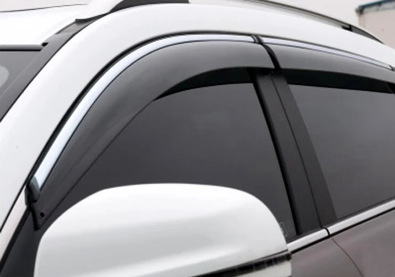 

For Audi Q5 2008-2015 Side Window Visor Vent Shades Shield Deflectors Sun Rain Guard 4pcs Plastic