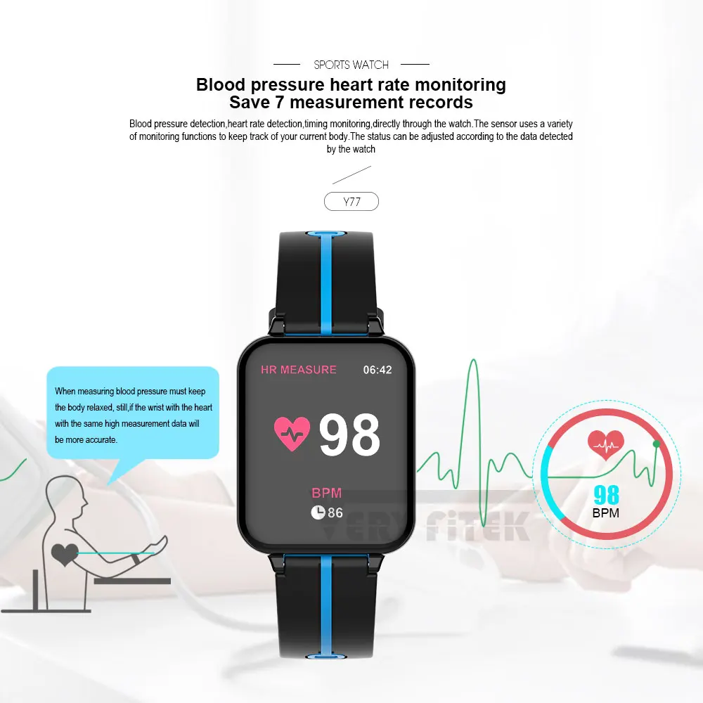 Смарт часы VERYFiTEK AW4A с кислородом и кровяным давлением фитнес браслет монитором