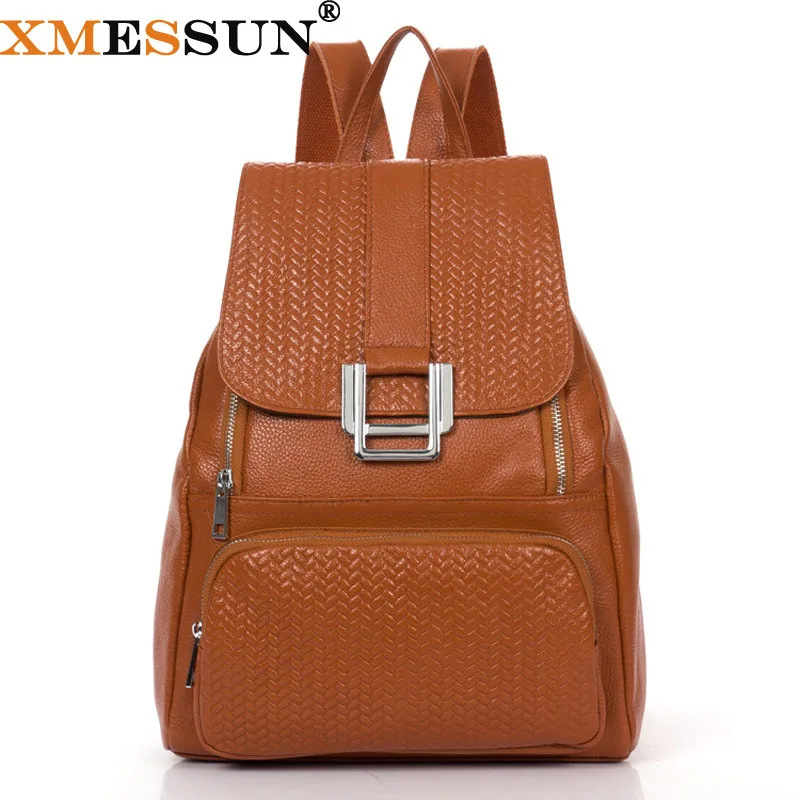 Xmessun бренд Для женщин кожа Сумки бренд известный Пояса из натуральной кожи Рюкзаки школьная сумка дорожная сумка из натуральной кожи сумка B538