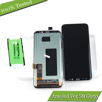 

SUPER AMOLED for SAMSUNG GALAXY S8 Display G950 G950F Touch Screen Digitizer Repair parts