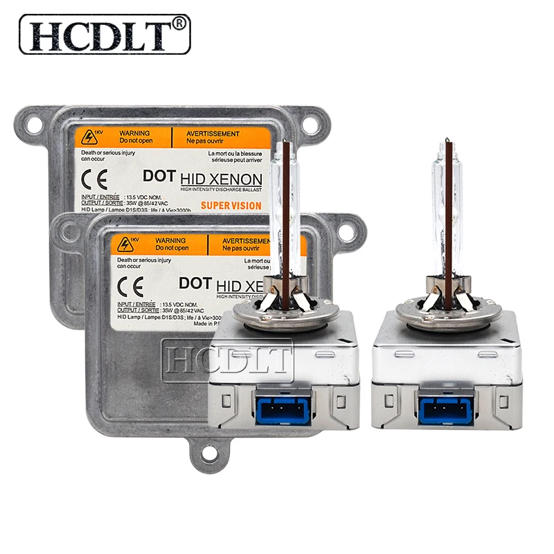 HCDLT супер быстрый яркий 35 Вт 5500K Xenon D8S HID комплект 55 ксеноновая лампа для фар