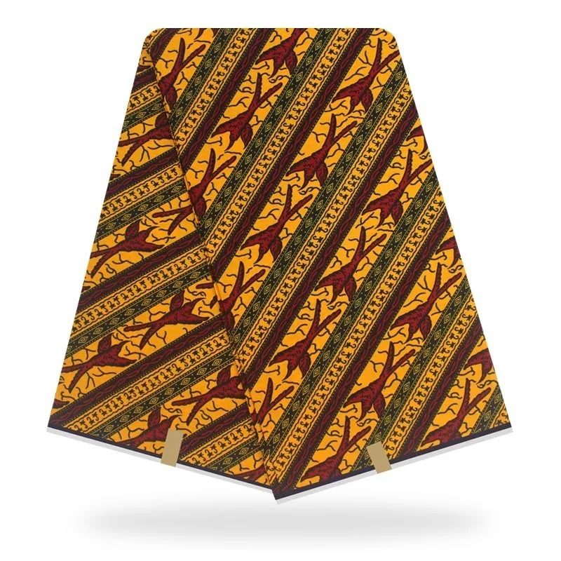 Нигерийские кружевные ткани ASO EBI Африканский хлопок Принт Анкара высокое качество настоящий воск pagne африканская Горячая воск гарантировано - Цвет: as picture