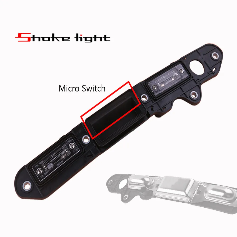 Online 1td827574a para VW Passat B6 2006 2008 Touran 2003 2010 Jetta V EU versión puerta trasera manija marcos de matrícula luz de la lámpara