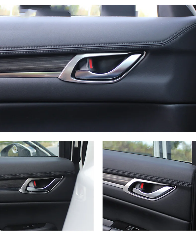 Накладки на рамку перила для межкомнатной двери, декоративные наклейки для Mazda CX-5 CX5 KF 2nd Gen