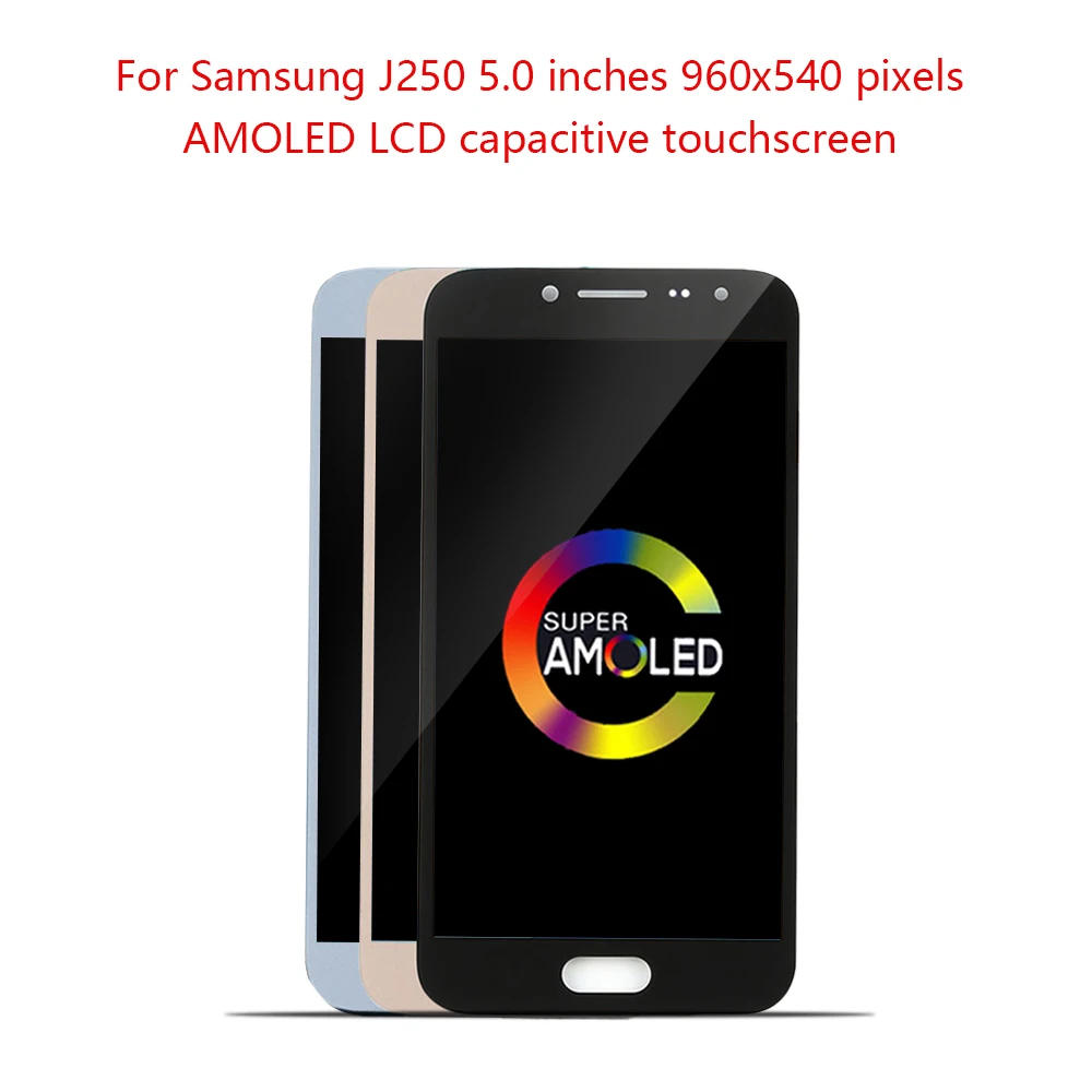 Оригинальный Super AMOLED 5 0 дюйма для SAMSUNG Galaxy J250 ЖК дисплей сенсорный экран