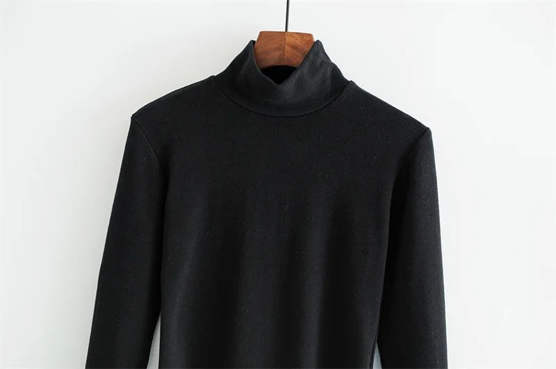 red bodysuit Autumn & Winter Wear Women Turtleneck Long Sleeve Warm Bodysuits cut out bodysuit