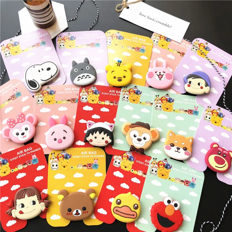 

Universal mobile phone bracket Expanding Stand and grip cartoon phone holder desktop bracket cute for iphone xs max xiaomi