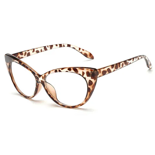 Для женщин Модный стильный с кошачьим глазом солнцезащитные очки легкий солнцезащиные очки с UV400 защиты - Цвет: Leopard Print