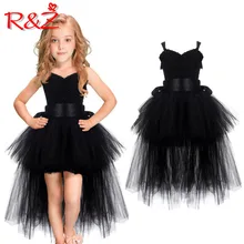 R& Z/Детское платье Новинка года, Летнее Детское платье принцессы Одежда для выступлений платье с пачкой из сетки, кружевное платье