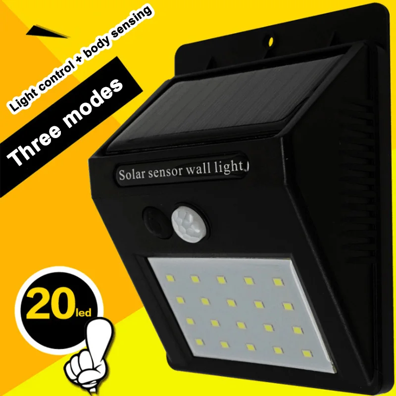 Goedkoop 20 LED Solar Light Motion Sensor Spaarlamp Security Wandlampen voor Tuin Patio Dek Yard @ 8 JDH99
