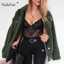 Nadafair/свободные пальто из искусственного меха ягненка для женщин; большие размеры; Повседневный зимний плюшевый пиджак; пальто; Верхняя одежда; пальто Veste Fourrur