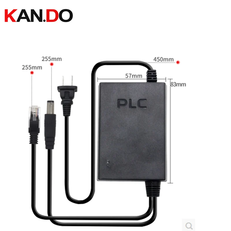 

DC 12V 2A power adaptor 500mbps network transmission on 110-220V cord 300M PLC DC 12V power for cctv camera network transmitter