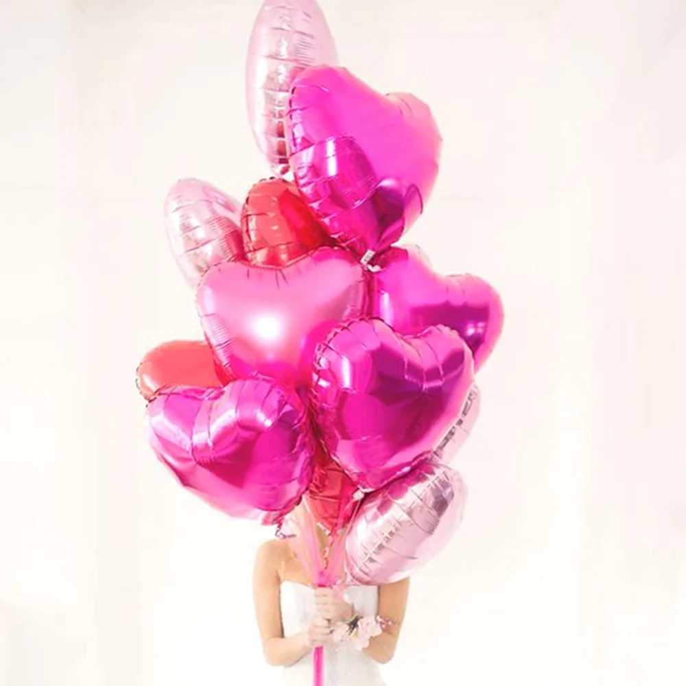 

Heart Foil Balloons Rose Gold Happy Birthday Balloon Children's Baby Shower Wedding Party Decoration Ballon Air Helium Baloons