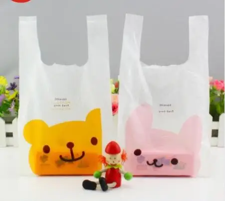 18*35 см Smile Market Shop полиэтиленовый пакет на заказ сумки для покупок упаковка ручка