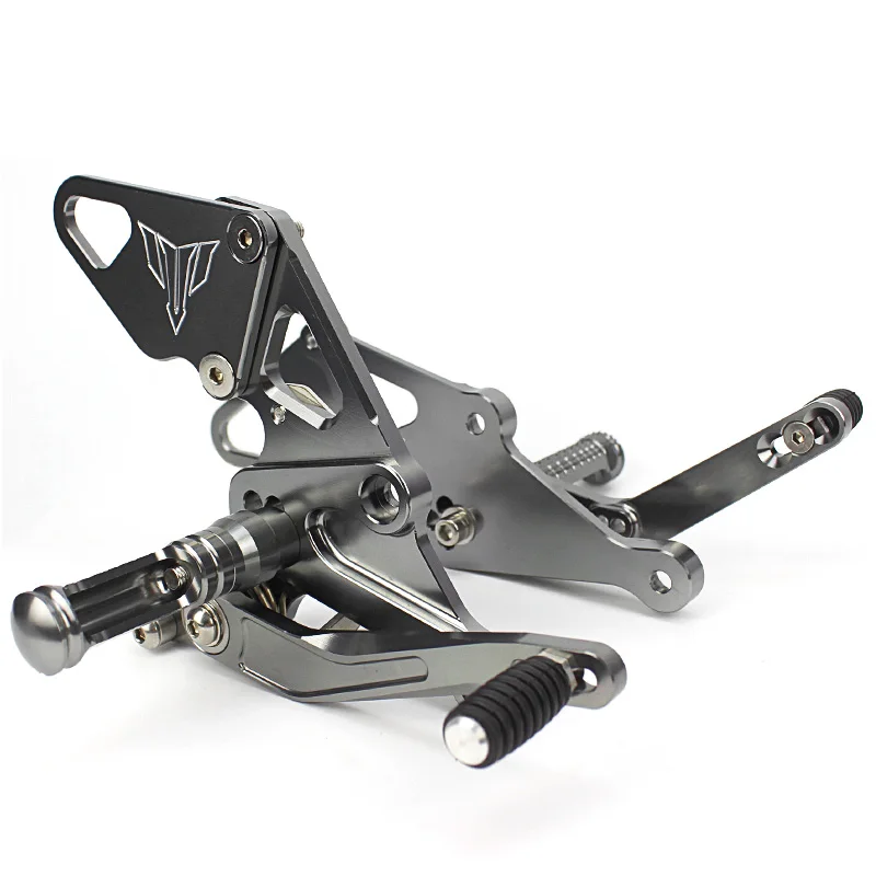 Мотоцикл с ЧПУ Заготовка Adjusttable Rearsets задняя подножка Набор для 2013- Yamaha MT FZ 07 MT-07 FZ-07 MT07 FZ07 - Цвет: Titanium