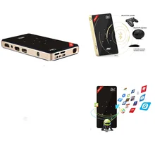 H96p 4k android projetor mini dlp wifi 2gb + 16 amlogic s905x casa teatro portátil suporta bluetooth