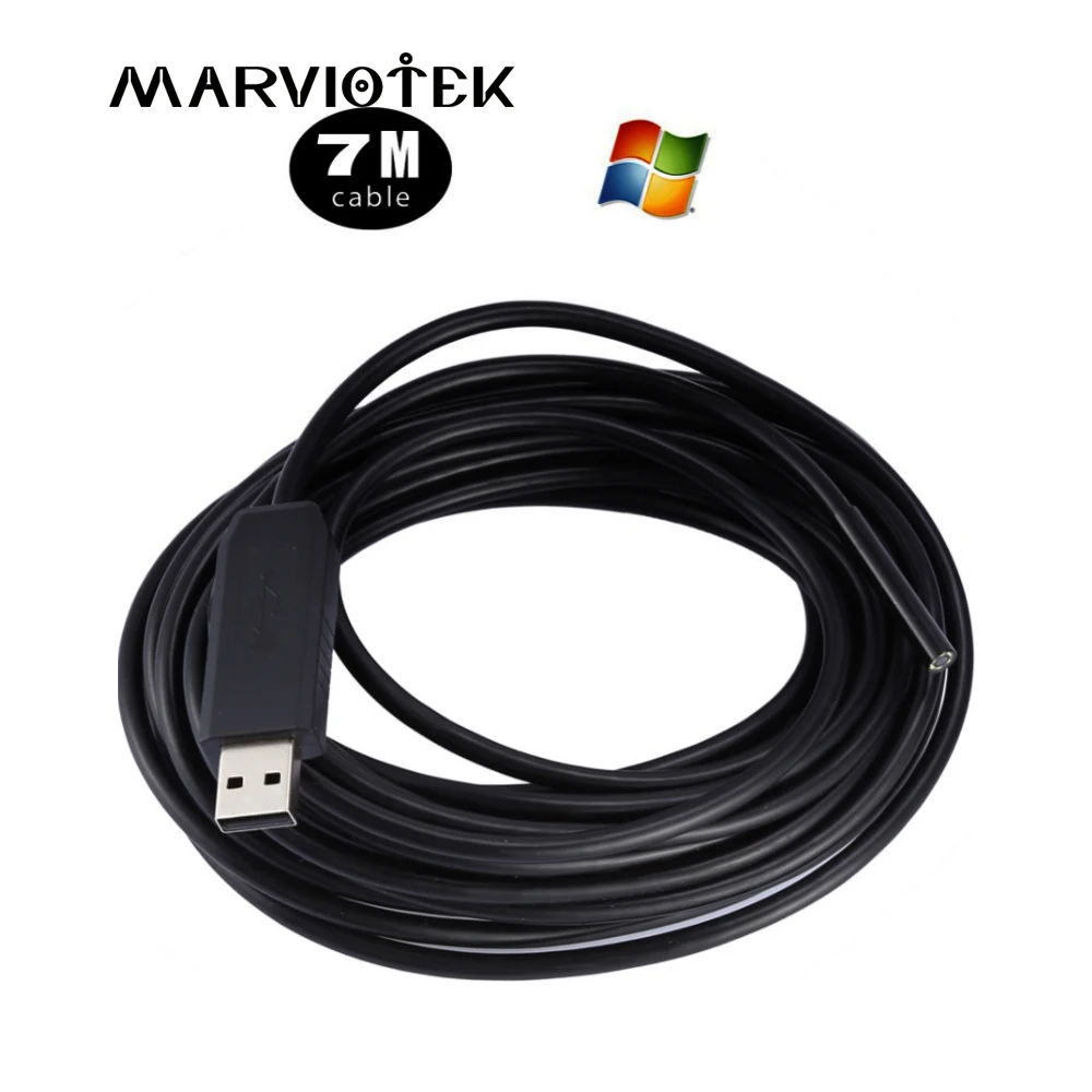 

5.5MM dia USB Endoscope camera 720P Waterproof IP67 6 led Borescope Endoscope cameras 7M Inspection endoscope usb camera mini