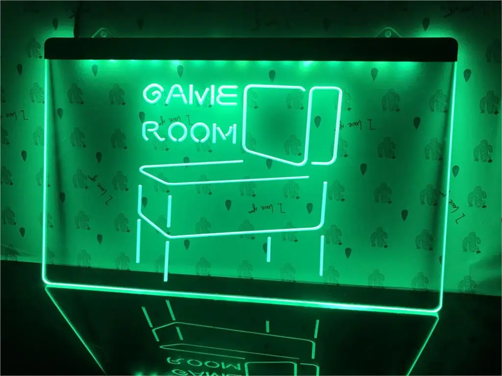 

S130- Game Room Pinball Display Decor led Light Sign