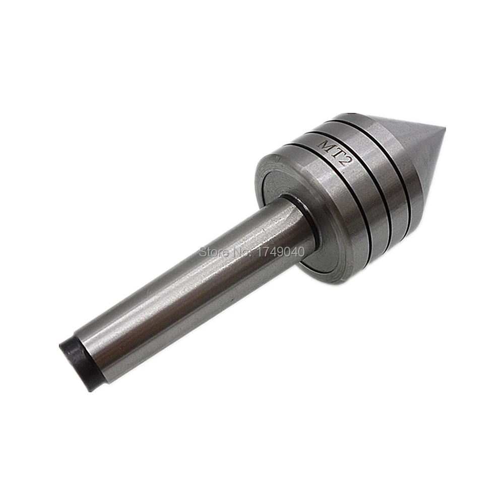 

MT2 Live Center 60-degree Point Heavy Duty Live Bearing Tailstock Center Taper Accuracy 0.001mm For Metal or Wood Lathe Turning