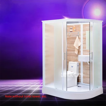 

YG-001 Integrated Shower Room Household Bathroom Shower Enclosures Home Tempered Glass Shower Cabins With Washbasin 110V/220V