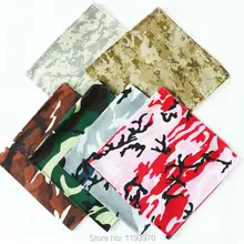 Армейские цветные хлопковые банданы для женщин, карманный квадратный мужской Камуфляжный платок, повязка на голову, платок, шейный платок SUJASANMY TJ9004