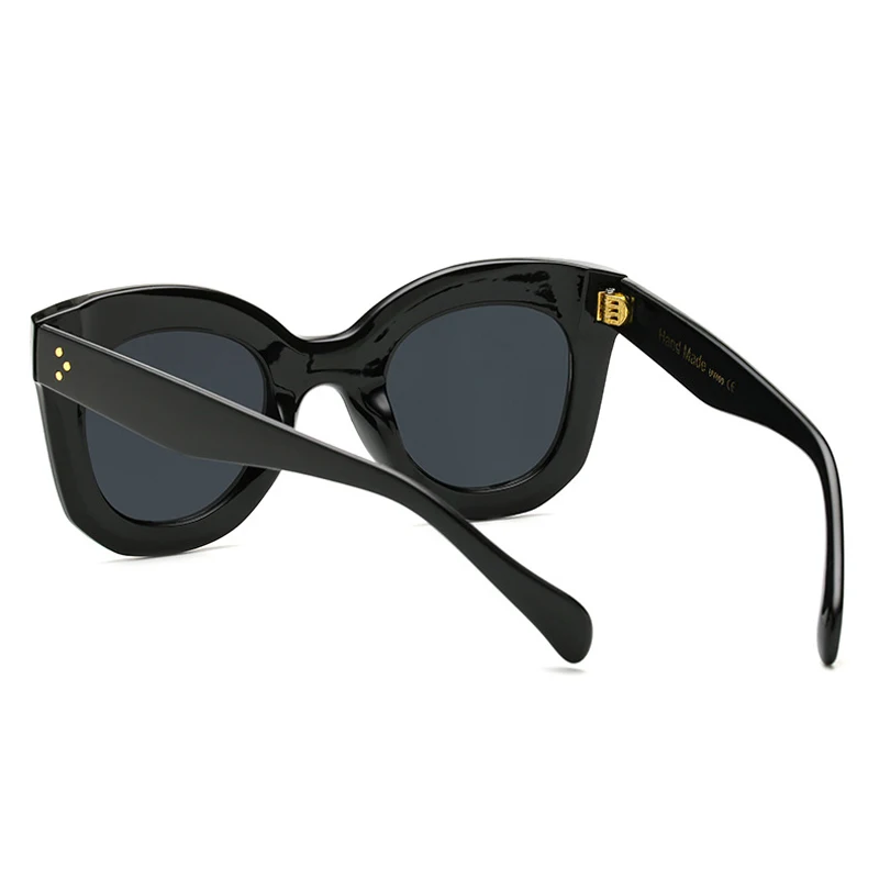 Новинка, современные женские солнцезащитные очки, фирменный дизайн, блоггеры, прозрачные очки, кошачий глаз, женские солнцезащитные очки с прямой коробкой, CE