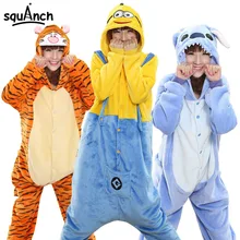 Animal Costume Kigurumi Onesies Adult Overall Pajama Women Men Party Jumpsuit Cartoon Character Cosplay Unicorn Panda