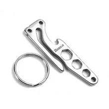 10 шт./партия Многофункциональный Карабин защелкивающиеся зажимы крюк брелок открывашка шестигранный ключ мульти Открытый Кемпинг выживания наборы инструментов FW055