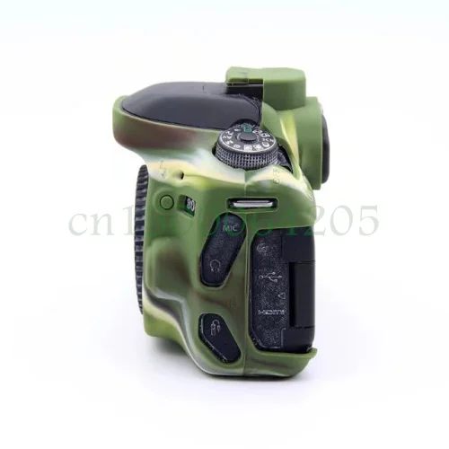 Мягкая силиконовая резиновая зеркальная камера сумка для Canon 80D легкая камера сумка чехол для Canon 80D красный/желтый/черный/зеленый цвет