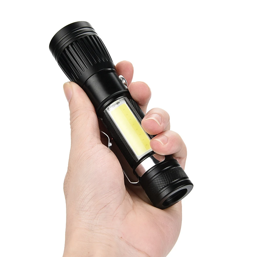 

Super Bright Waterproof T6 LED Flashlight with Adjustable Focus 4 Light Modes Strong Light ASD88