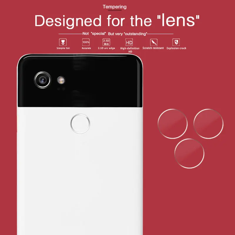 

Accessory Back Camera Lens Screen Protector For Google Pixel 2 XL Pixel2 XL 6 in Tempered Glass Camera Film Guard Lens Cover