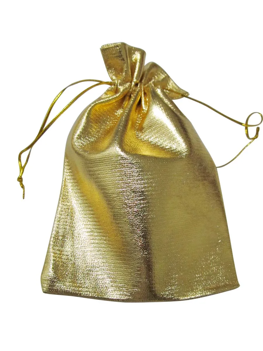 100 шт./партия, 13*18 см, серебряная сумочка из органзы с завязкой, сумка для ювелирных изделий, Рождественский/свадебный подарок