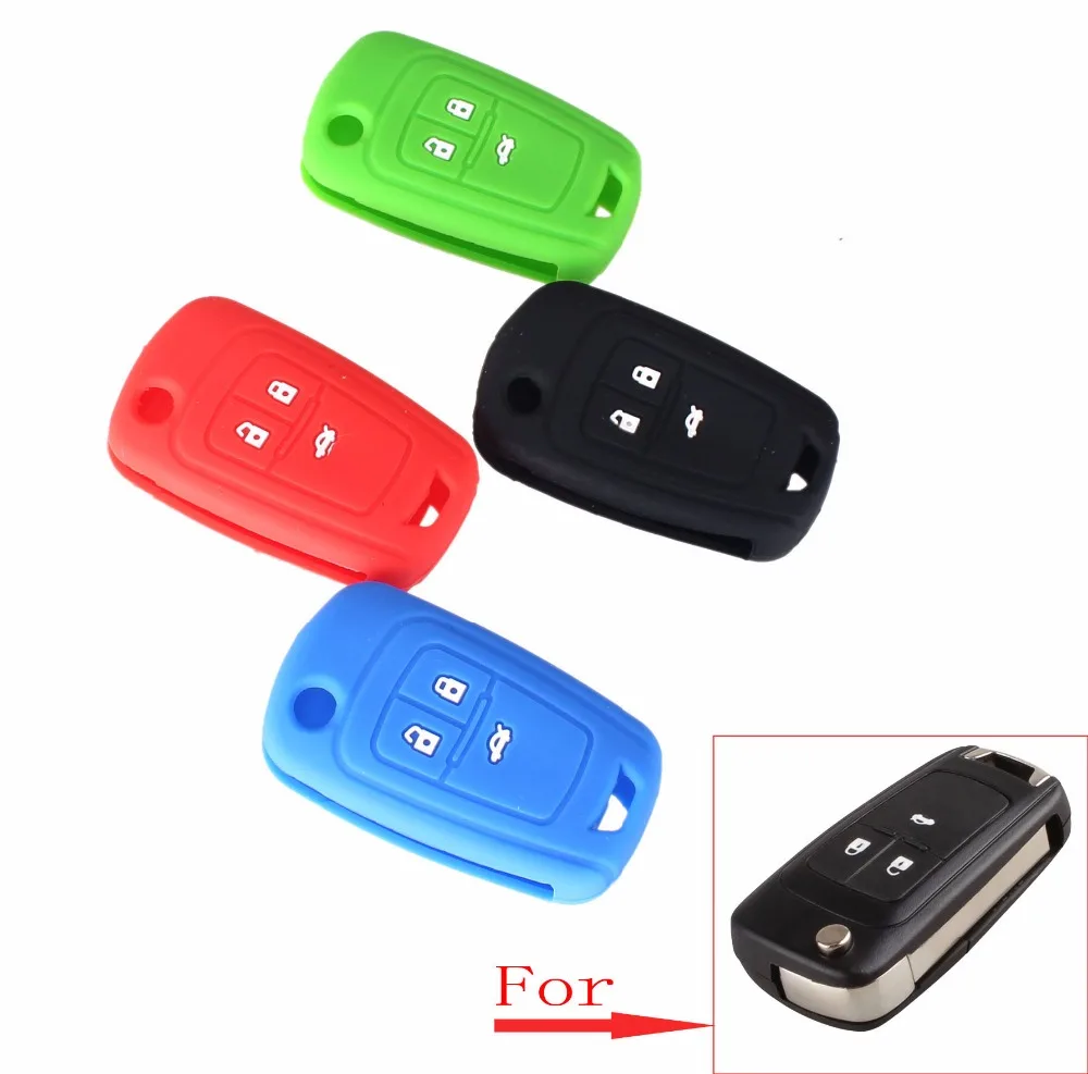 Keyyou 10x для Opel Astra Corsa Antara Meriva Zafira Insignia силиконовые 3 Пуговицы Filp ключеник чехол |