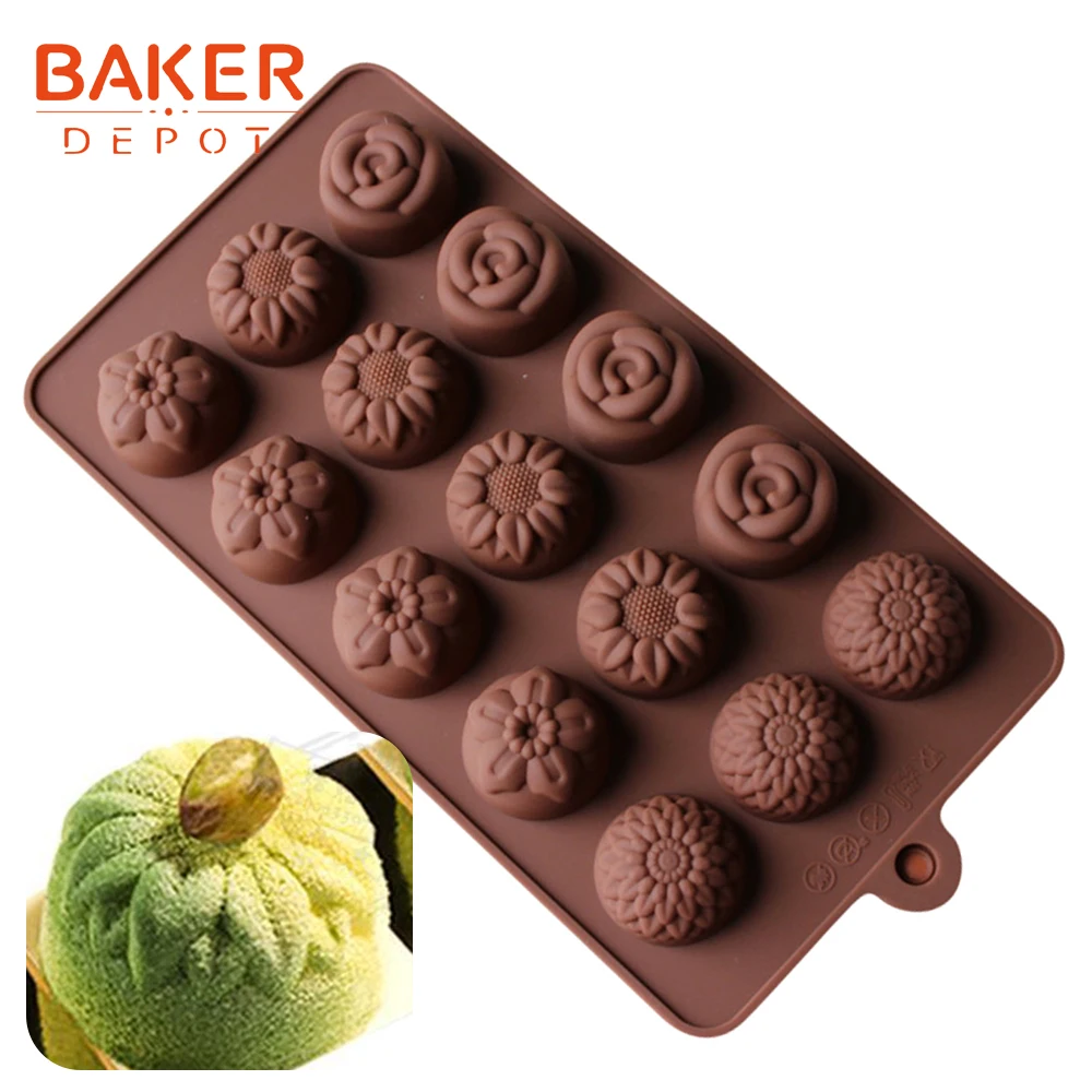 Силиконовая форма для шоколада торт выпечки инструменты круглая силиконовая форма для льда «куб конфеты Мармеладные помадка, кондитерские изделия Форма для желе, пудинга пресс-формы - Цвет: SICM 115 22