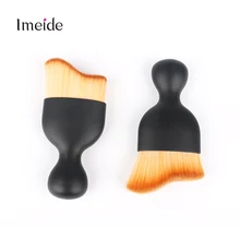 1 Piece Professional Foundation Blush Contour Cream Powder Brush Curved Makeup Brushes Make Up Brush +Protective Cover BRD19