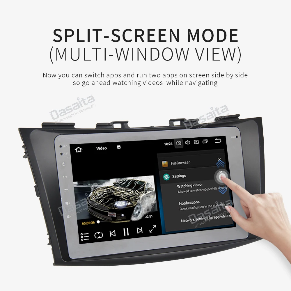 Top Dasaita Android 9.0 Car Multimedia for Suzuki Swift/Ertiga GPS 2011 2012 2013 2014 2015 with 8"  IPS Touch Screen Headunit 2