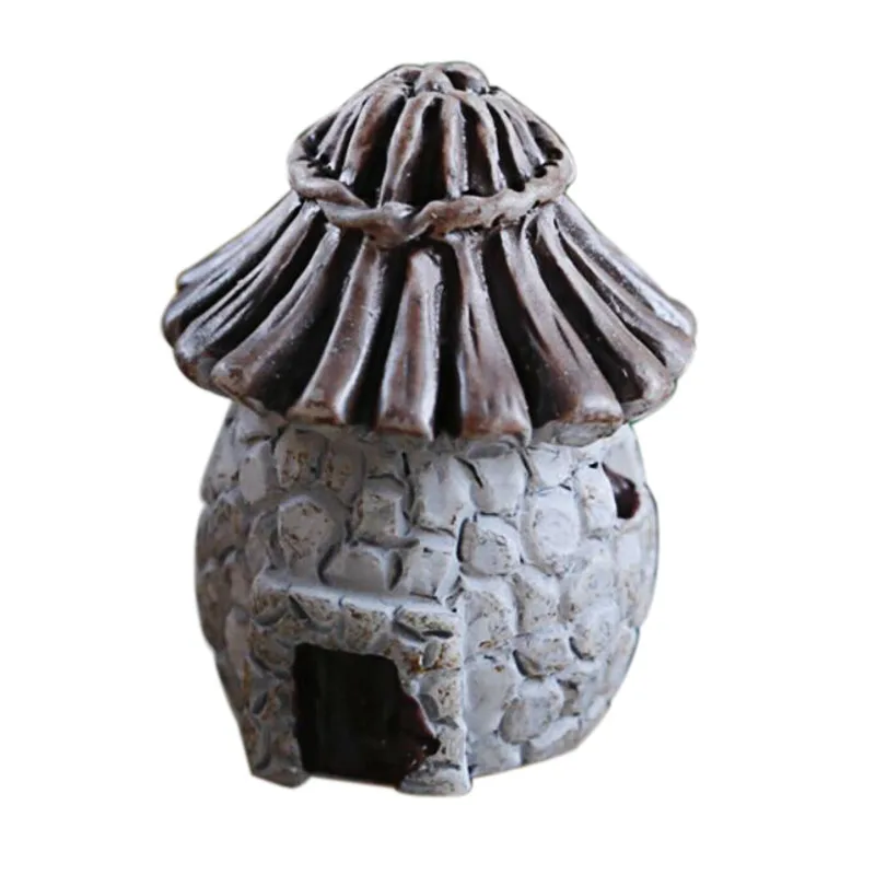 

Mini Round Cartoon Expression House Resin Decorations For Home And Garden DIY Mini Craft Cottage Landscape Decoration F301222