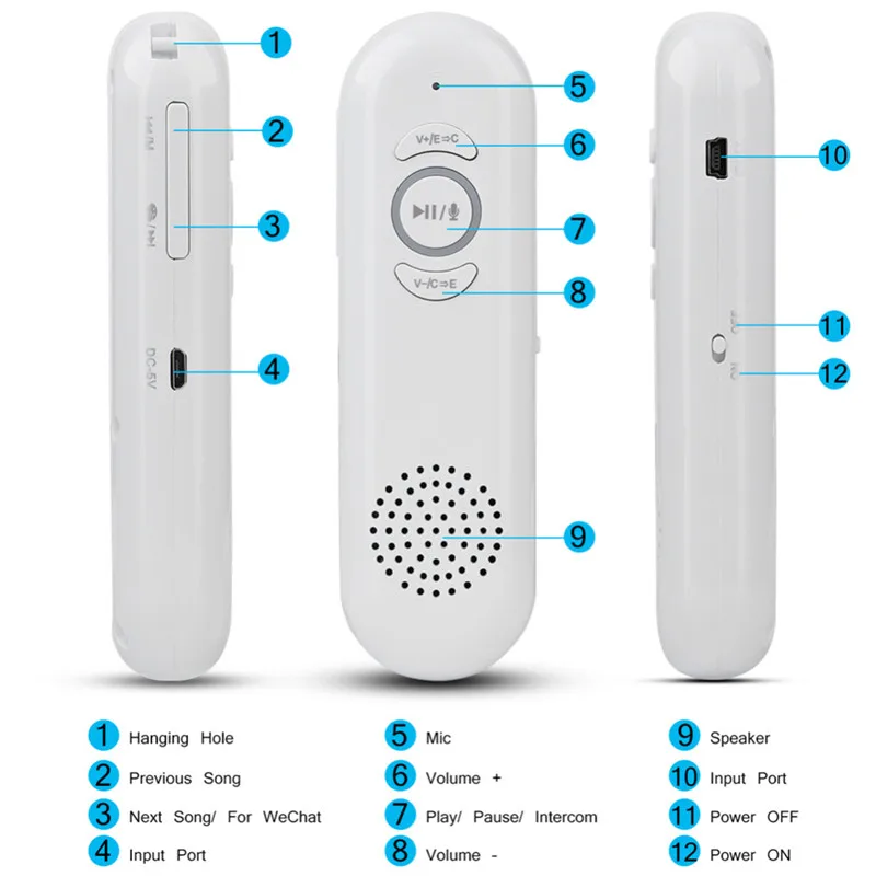 Multi-function Voice Translator Language Translator Intelligent Bluetooth Tourism Assistant Multilingual Interpreter Save Record